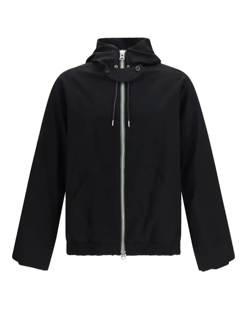 Sacai Kapuzenjacke mit Reißverschluss - Schwarz Schwarz
