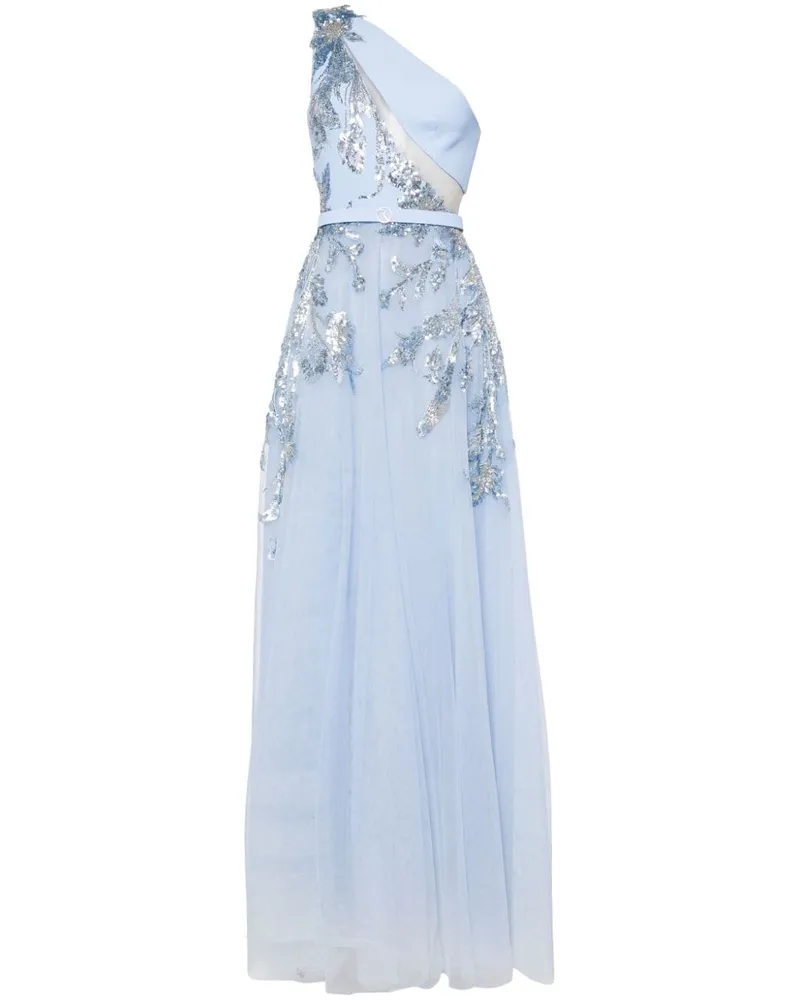 Saiid Kobeisy Asymmetrisches Abendkleid - Blau Blau