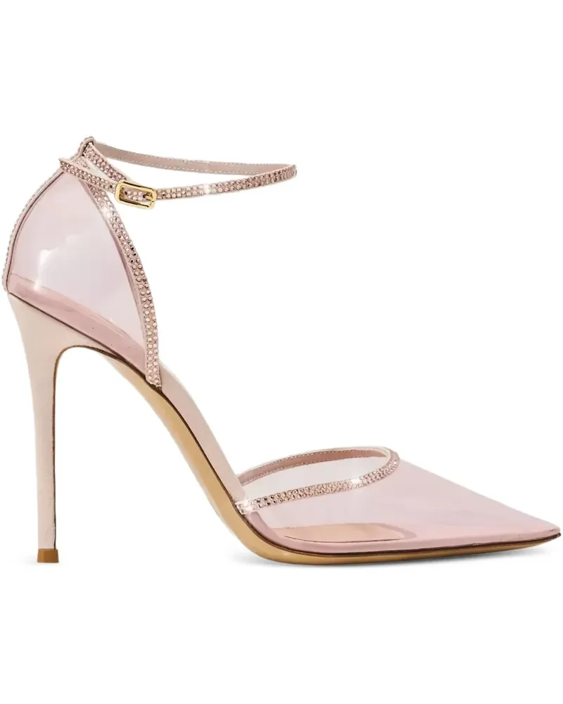 Gianvito Rossi Stiletto-Pumps mit Kristallen 105mm - Weiß Weiß