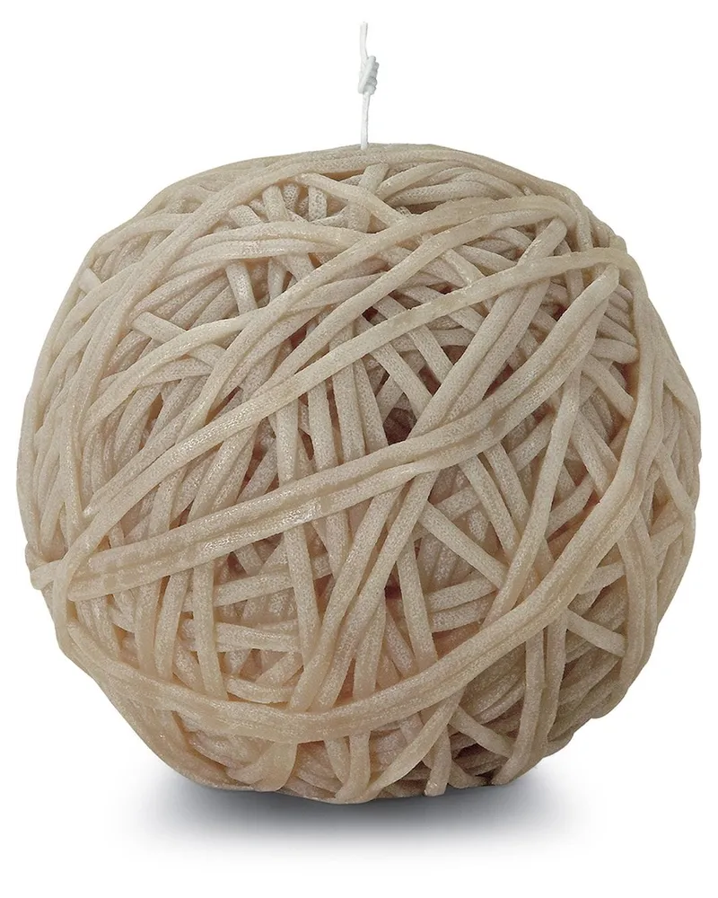 Missoni Home Kerze mit Wollknäuelform, 21cm - Nude Nude
