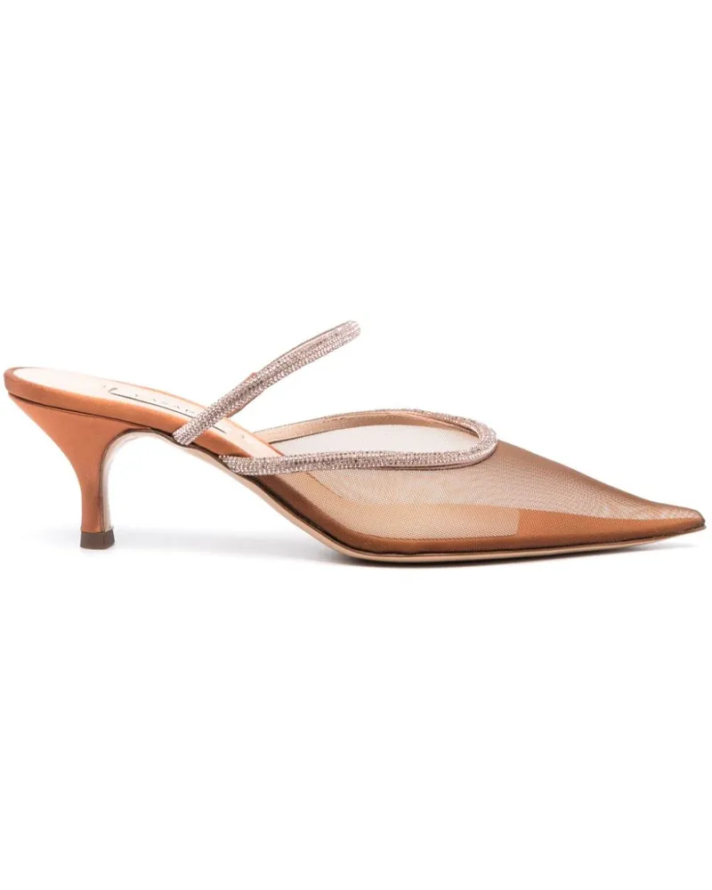 Casadei Scarlet Mimí' Mules 50mm - Braun Braun