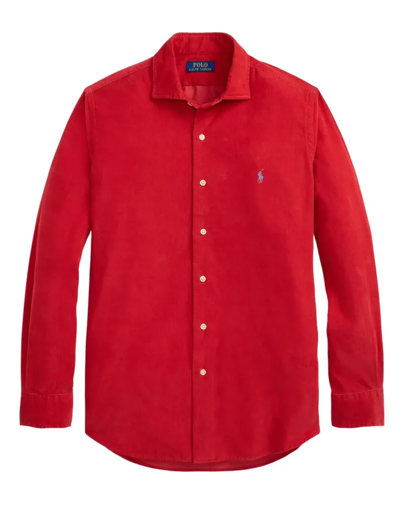 Ralph Lauren Cordhemd mit Logo-Stickerei - Rot Rot