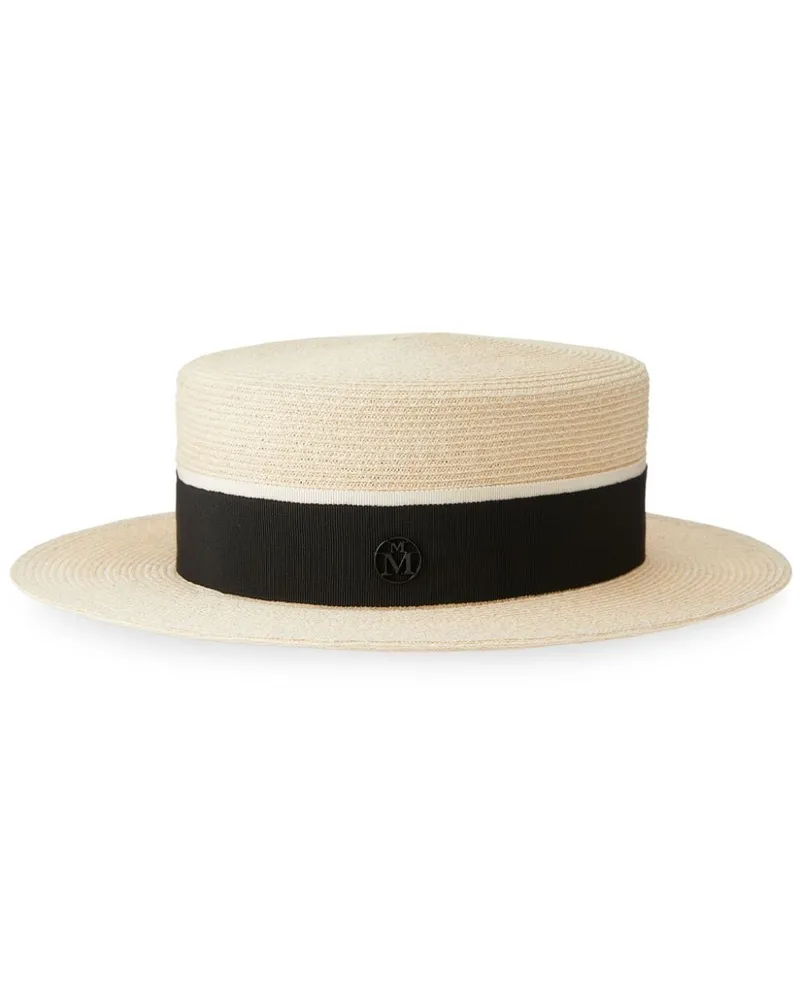 Maison Michel Kiki Fedora aus Bast Nude