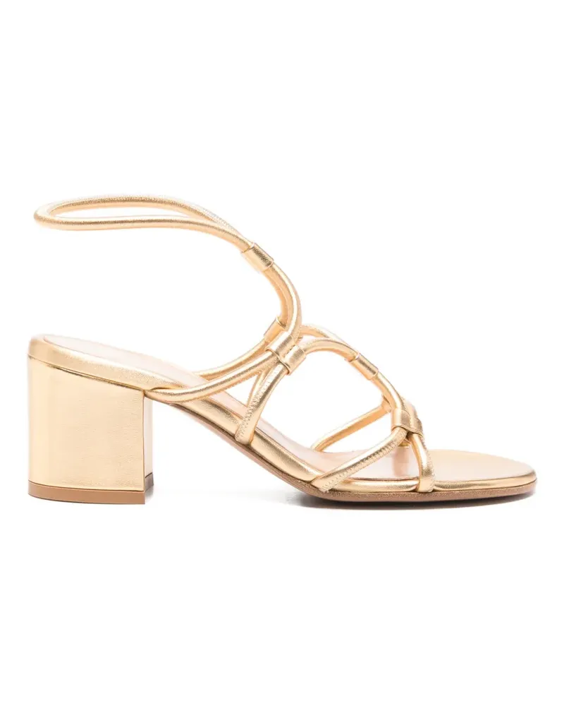 Gianvito Rossi ankle-strap heeled sandals - Gold Gold
