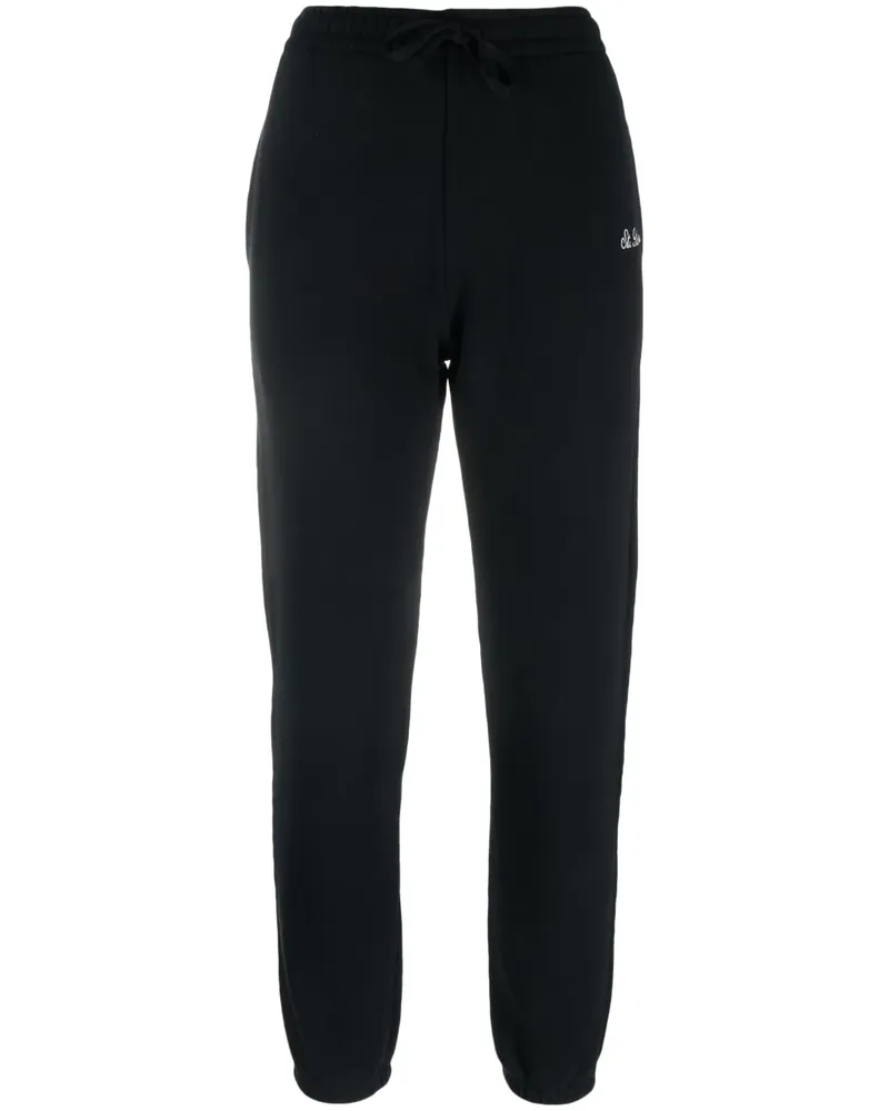 MC2 Saint Barth Jogginghose mit Logo-Stickerei - Schwarz Schwarz