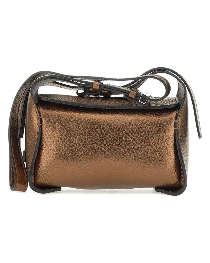 Gianni Chiarini Metallic-Handtasche aus Leder - Braun Braun