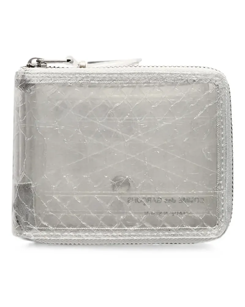 Comme des Garçons Snake Line zip-around wallet - Weiß Weiß