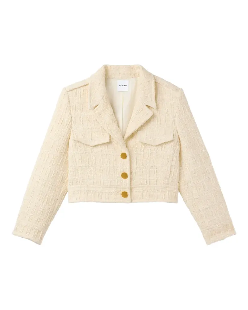 ST. JOHN Strukturierte Avery Jacke - Nude Nude