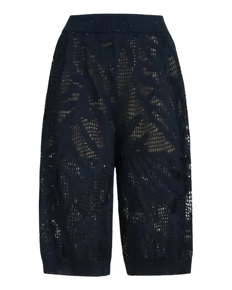 Brunello Cucinelli Gehäkelte Shorts - Schwarz Schwarz