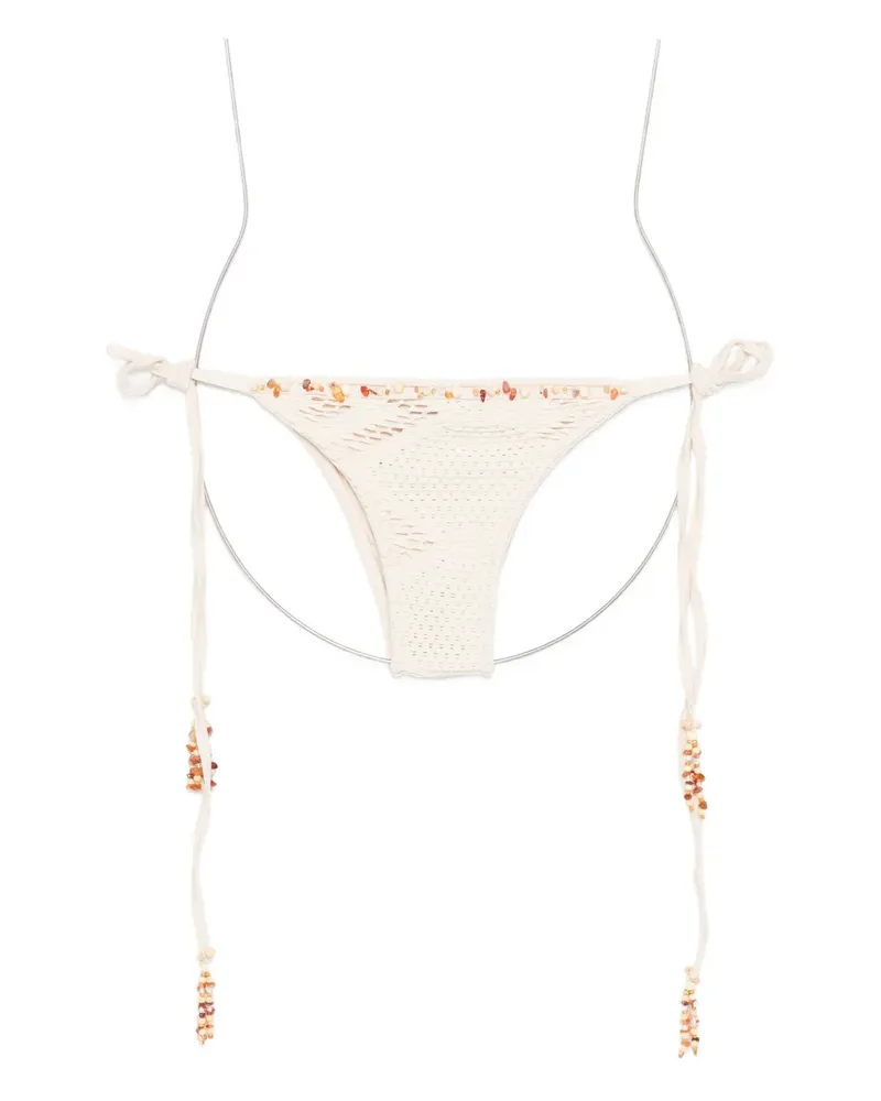 Pat Bo Bikinihöschen mit Schnürung - Nude Nude