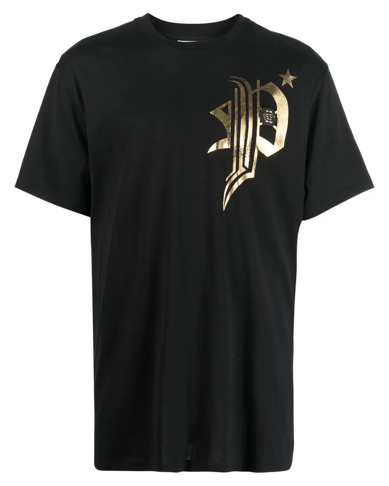 Philipp Plein TM T-Shirt mit Logo-Print - Schwarz Schwarz