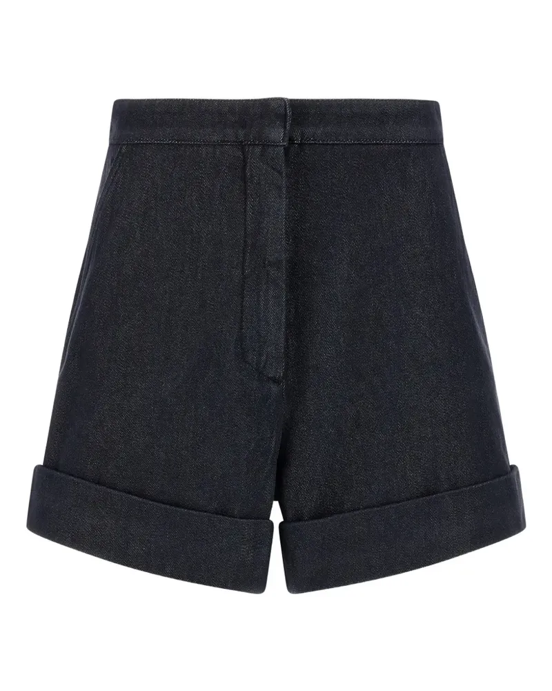 Max Mara Macalca Shorts mit Denim-Effekt - Blau Blau