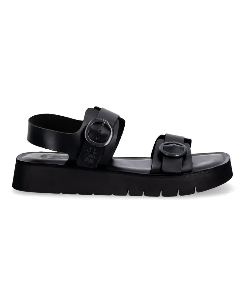 Fly London buckle-fastening leather sandals - Schwarz Schwarz