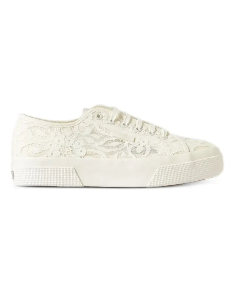 Superga 2725 lace platform sneakers - Nude Nude