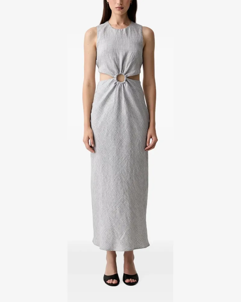 VICOLO Kleid mit Cut-Outs - Grau Grau