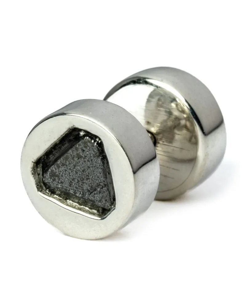 Parts Of Four Ohrstecker mit schwarzem Diamant - Silber Silber