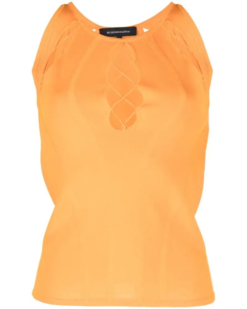 BCBGMAXAZRIA Top mit Schnürung - Orange Orange