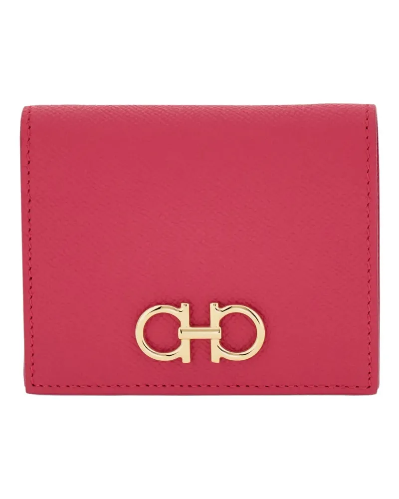 Ferragamo Gancini compact wallet - Rosa Rosa