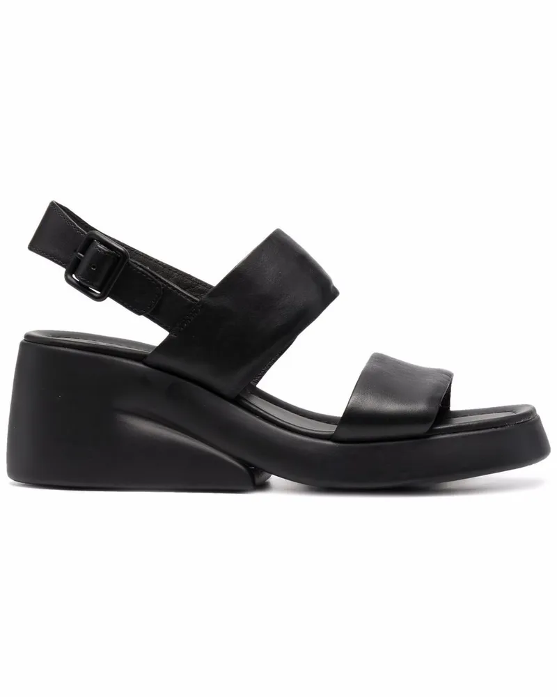 Camper Sandalen mit Doppelriemen - Schwarz Schwarz