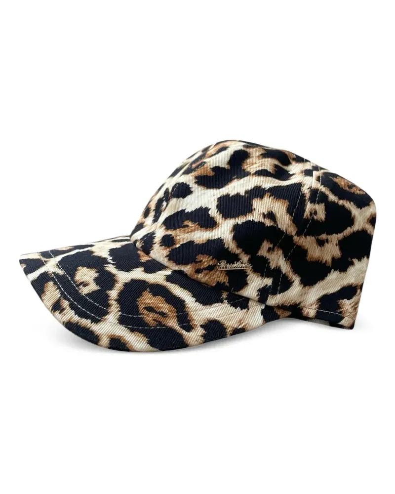 Borsalino Hut mit Leopardenprint - Nude Nude