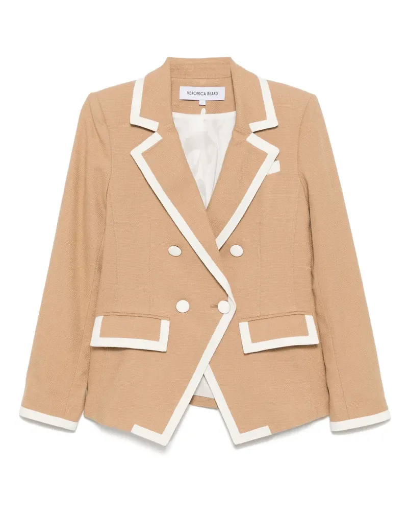 Veronica Beard Edison Dickey Blazer - Nude Nude