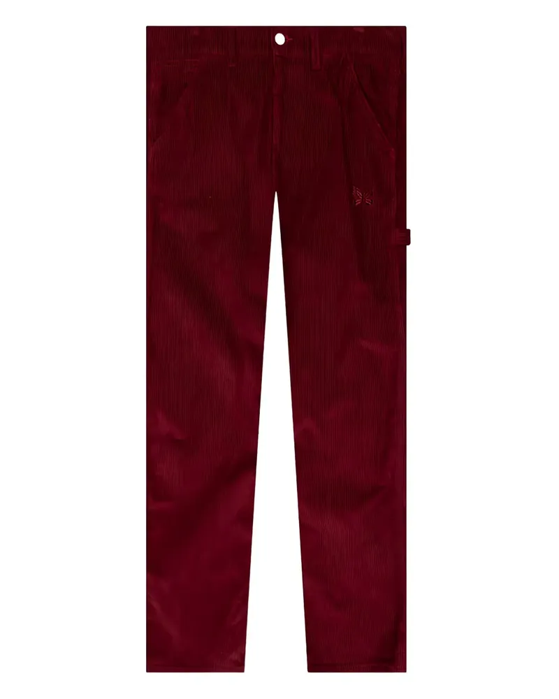 NEEDLES x Smith Cordhose mit Schmetterlingsstickerei - Rot Rot
