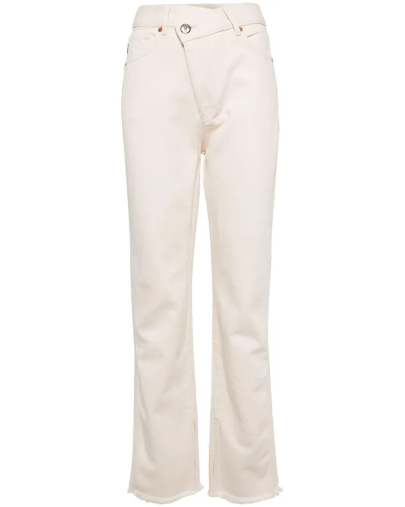 Alohas Kansas High-Rise-Jeans mit geradem Bein - Nude Nude