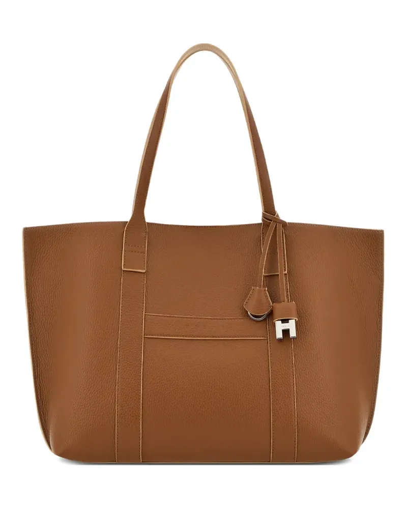 Hogan Tote Bag mit Anhänger - Braun Braun