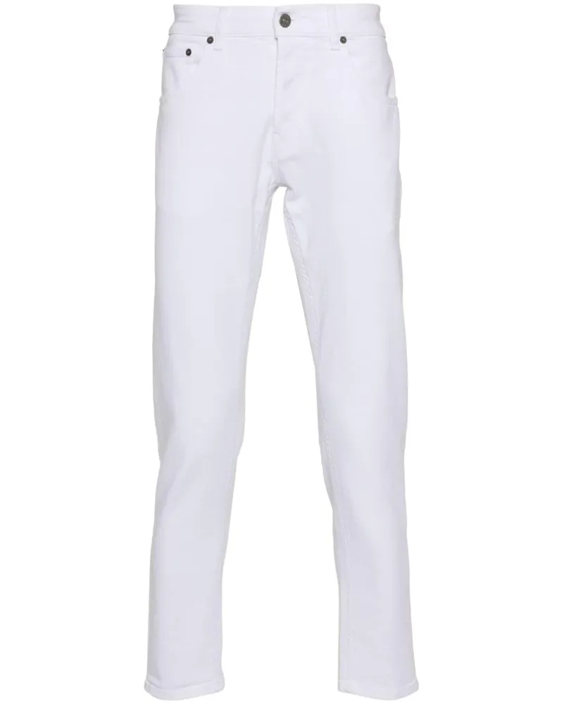 Dondup Tapered-Jeans mit Logo-Print - Weiß Weiß