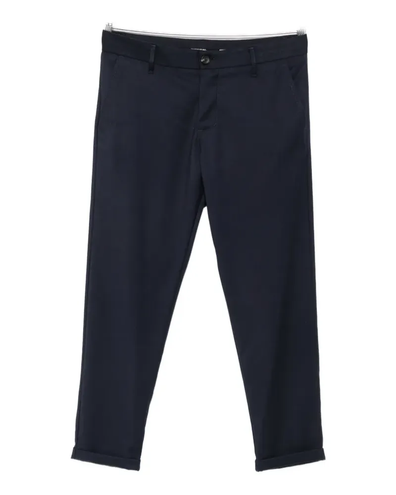 IMPERIAL straight-leg turn-up trousers - Blau Blau