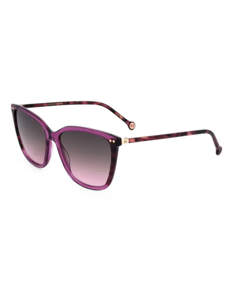 Carolina Herrera New York tortoiseshell-effect square-frame sunglasses - Violett Violett