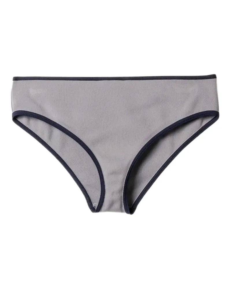 Miu Miu Zweifarbiges Bikinihöschen - F0MZQ Grey F0mzq