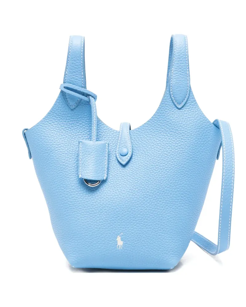 Ralph Lauren small Polo Play leather cross body bag - Blau Blau