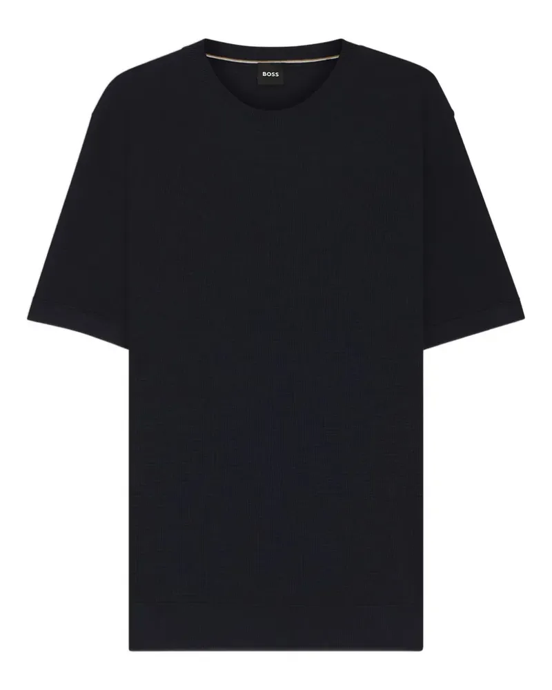 HUGO BOSS T-Shirt mit rundem Ausschnitt - Blau Blau