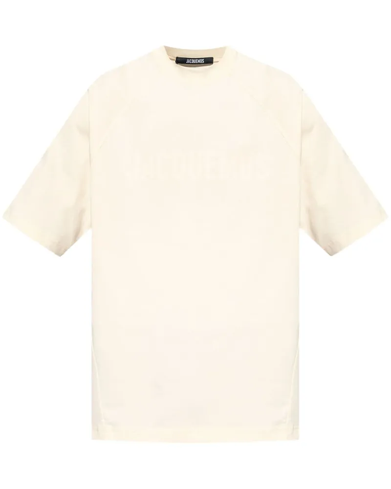 Jacquemus T-Shirt mit Logo-Print - Nude Nude