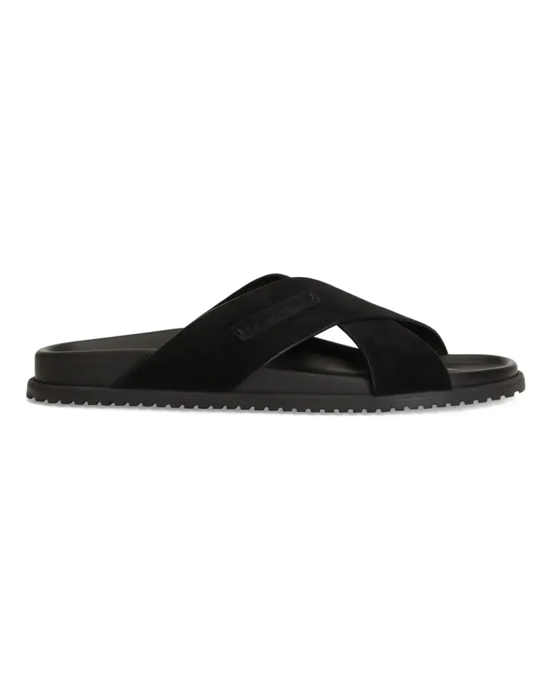 Dolce & Gabbana sandals in split - Schwarz Schwarz