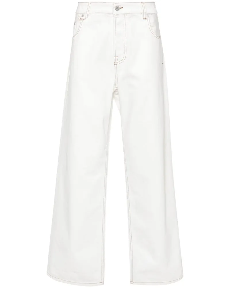 Jacquemus Lockere Le de Nîmes Jeans - Weiß Weiß
