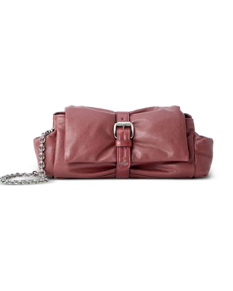 Vivienne Westwood Hazel Treasure buckle-detail clutch bag - Rot Rot