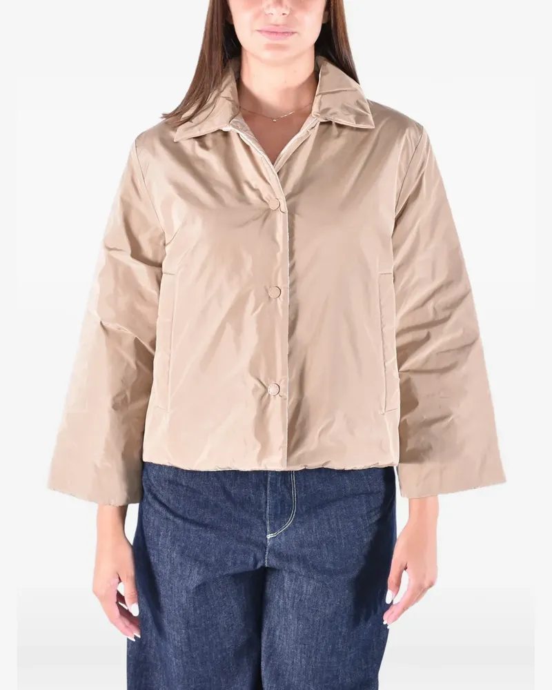 Max Mara Wendbare Steppjacke - Nude Nude