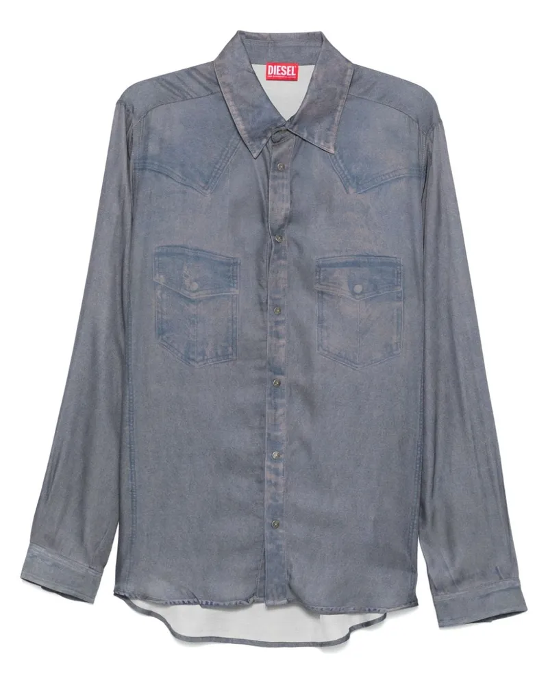Diesel S-Drinn Hemd - Blau Blau