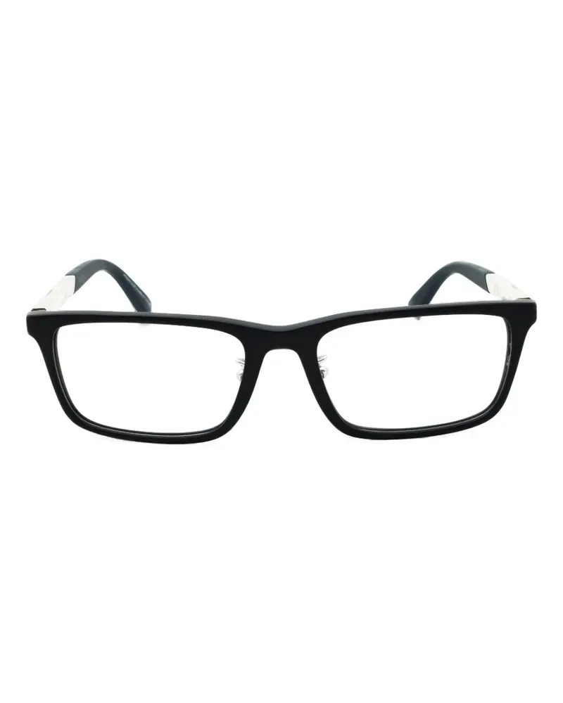 Emporio Armani Brille mit eckigem Gestell - Schwarz Schwarz