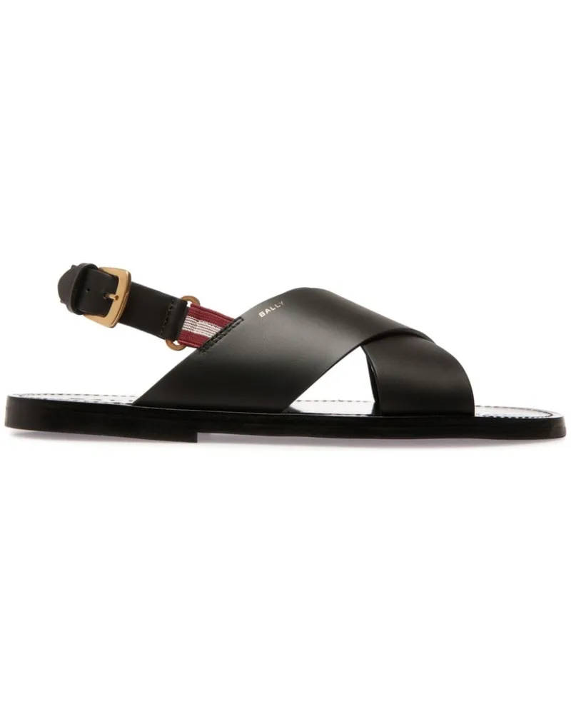 Bally Chateau Sandalen mit überkreuzten Riemen - Schwarz Schwarz