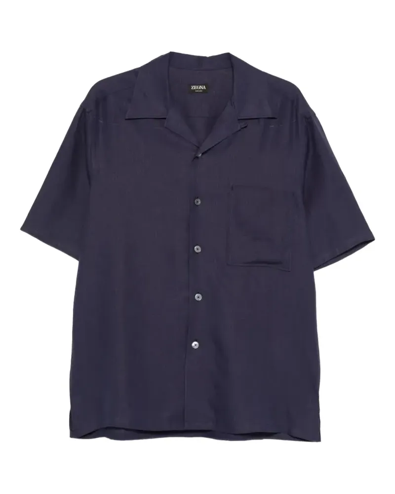 Ermenegildo Zegna Oasi Leinenhemd - Blau Blau