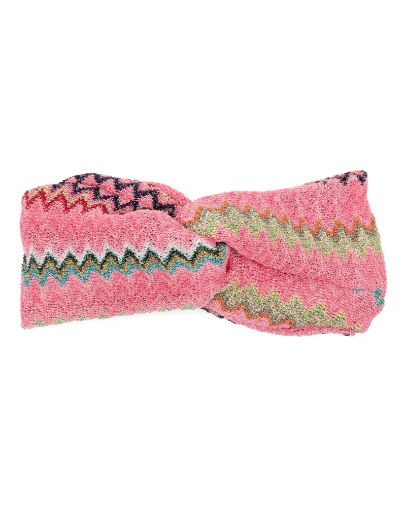 Missoni Gestricktes Haarband - Rosa Rosa