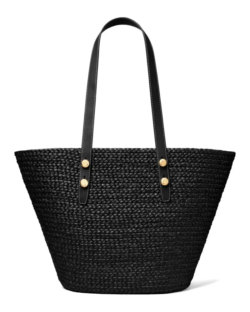 Tory Burch Große Romy Korbtasche - Schwarz Schwarz