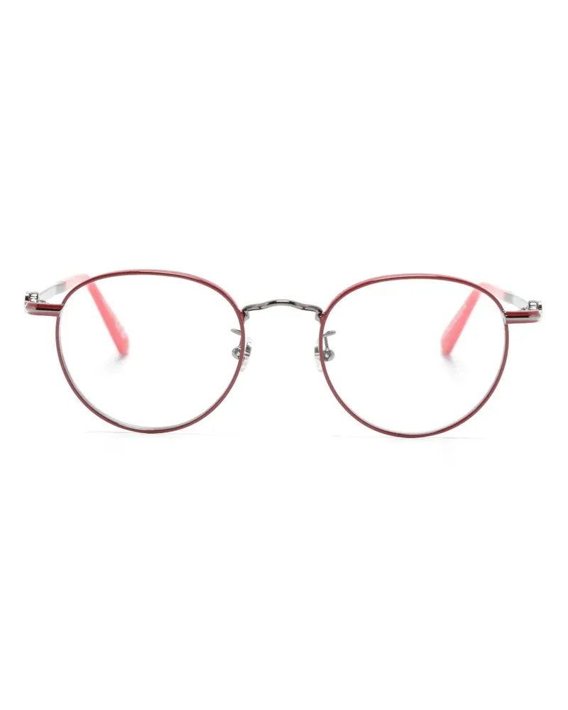 Moncler Brille mit rundem Gestell - Rot Rot