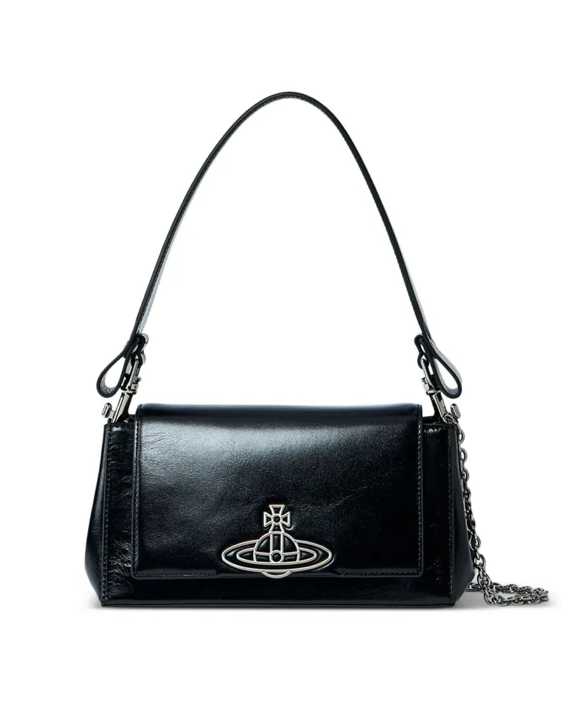 Vivienne Westwood Mittelgroße Hazel Schultertasche - Schwarz Schwarz
