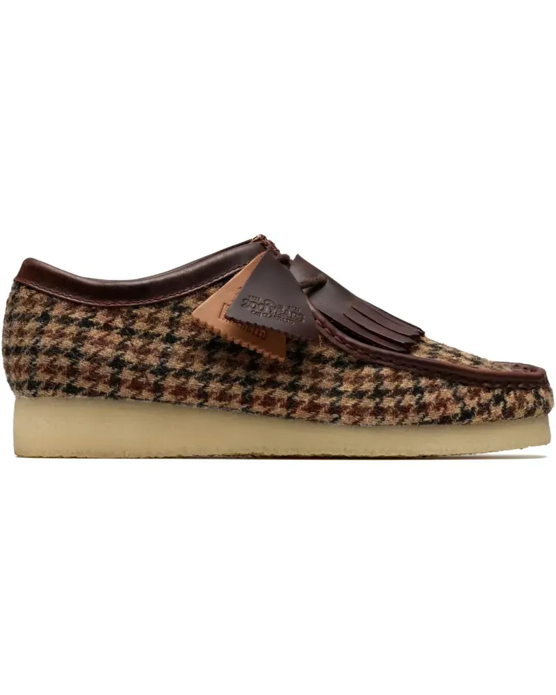 Clarks tweed-pattern fringe boots - Braun Braun