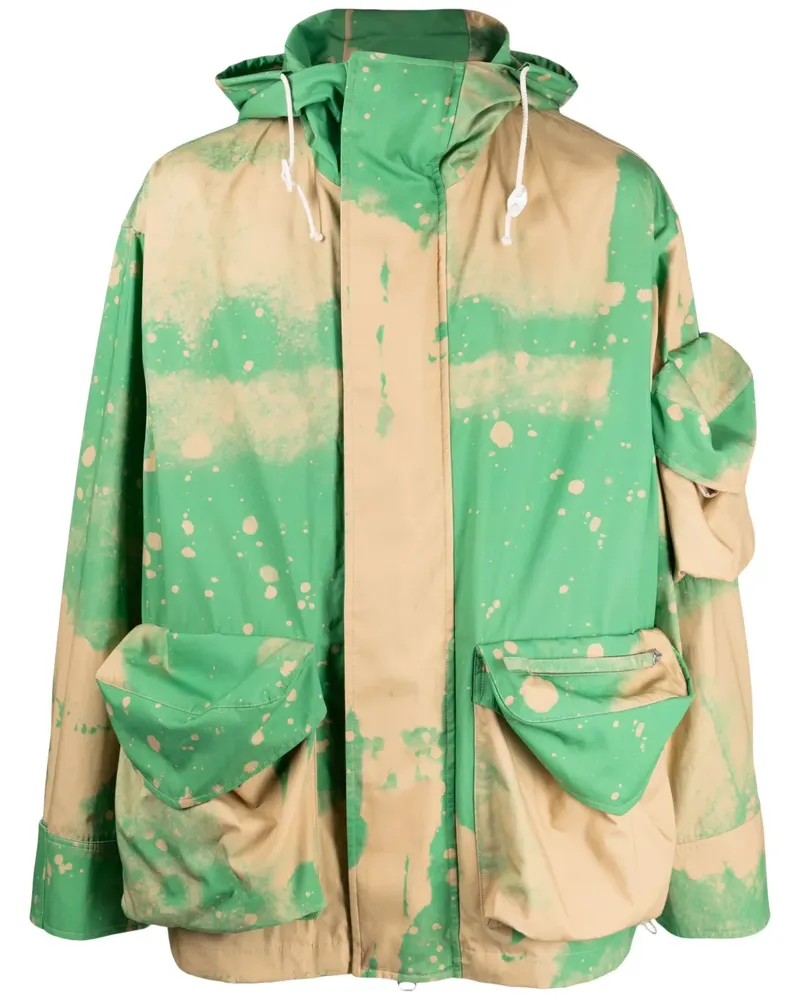 OAMC Kapuzenjacke mit Farbverlauf-Optik - Braun Braun