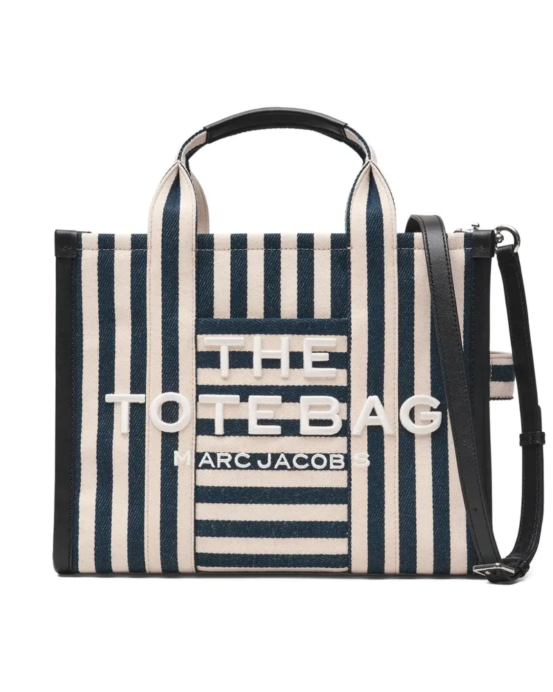 Marc Jacobs The Medium Stripe Tote Bag aus Canvas - Blau Blau